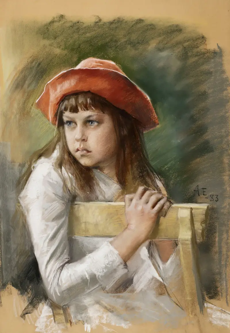 Portrait of the Artist’s Sister Berta Edelfelt, Albert Edelfelt