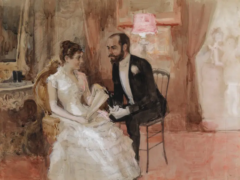 Scene At The Ball, Albert Edelfelt