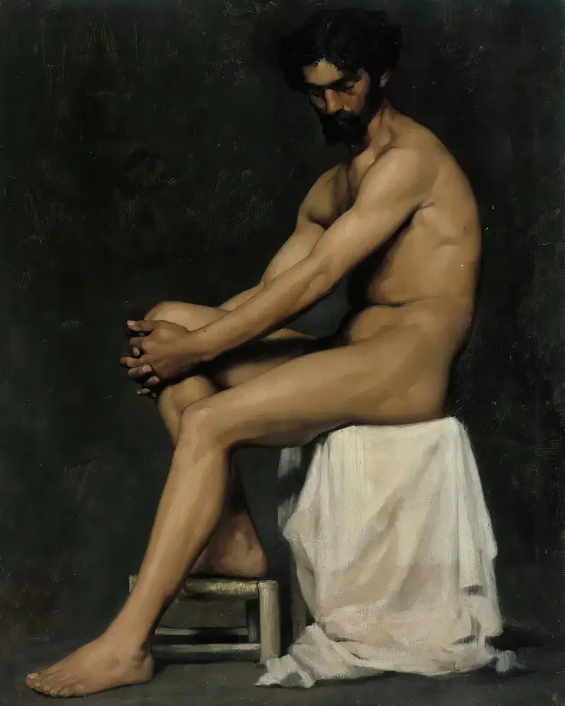 Seated Man, Albert Edelfelt