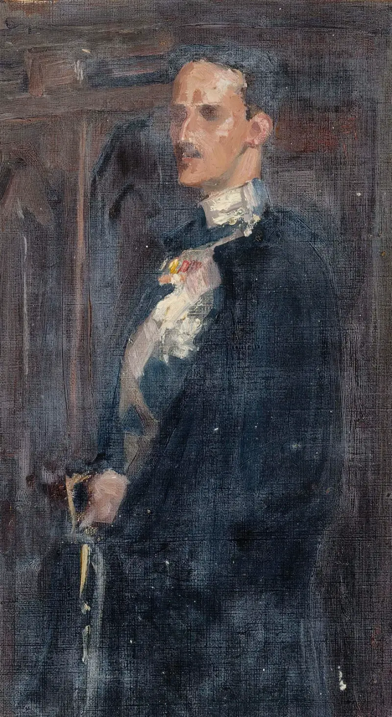 Skecth for the Portrait of Prince Carl, Albert Edelfelt