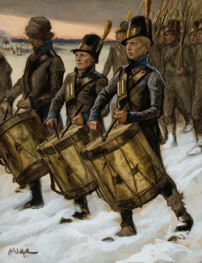 The March Of The Björneborg Regiment, Albert Edelfelt