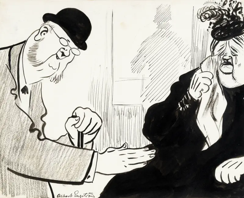 Bardzo gruba kobieta, Albert Engström