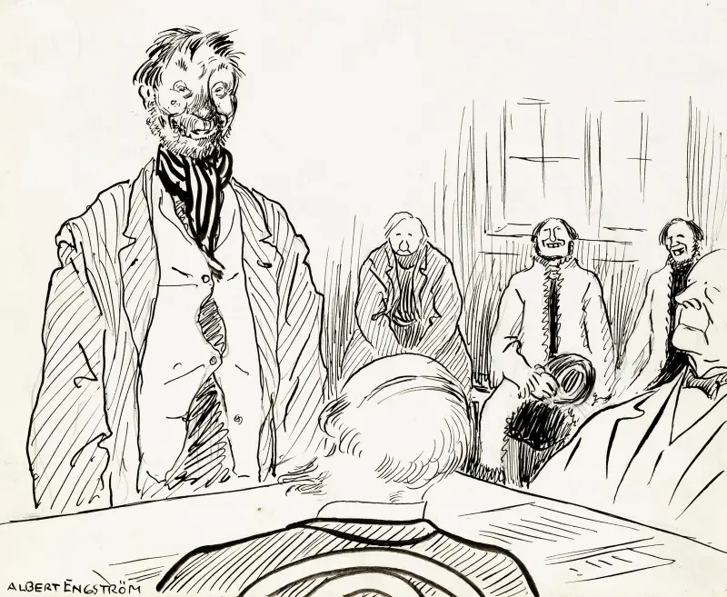 Justice Arvidson, Albert Engström