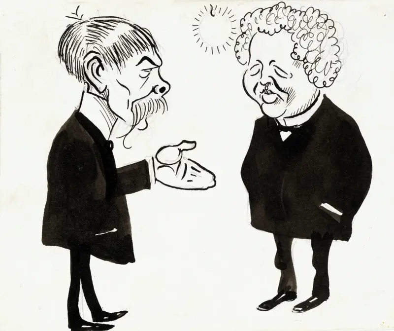 P.P Waldenström av Albert Engström