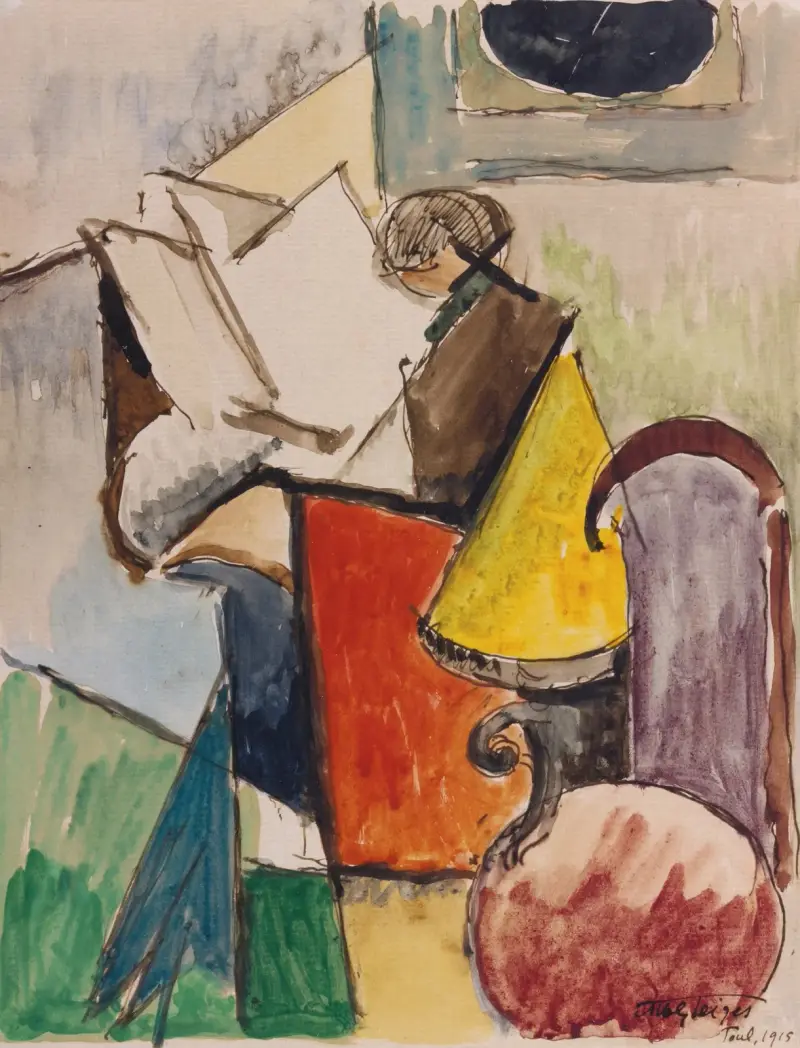 Studie k portrétu Florenta Schmitta, Albert Gleizes