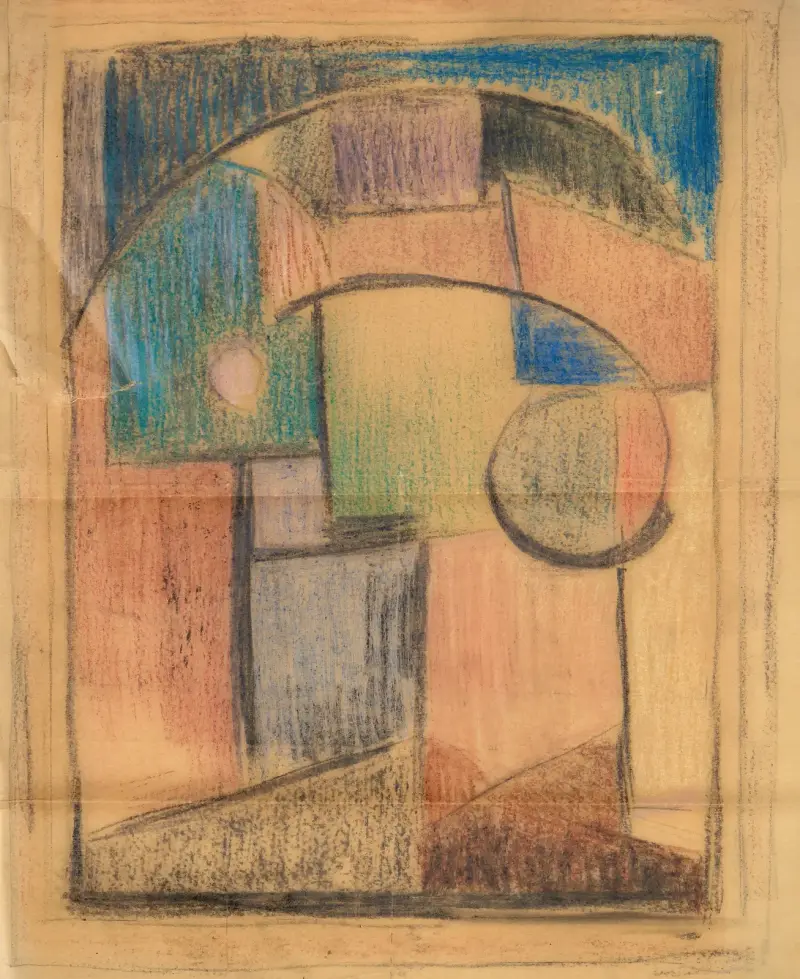 Studie k 'Váze s květinami', 1915, Albert Gleizes