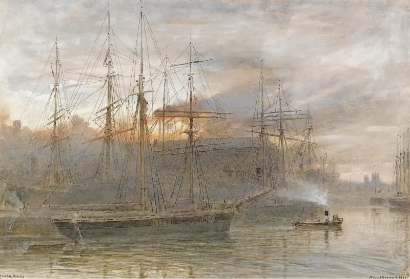 Bristoler Hafen von Albert Goodwin