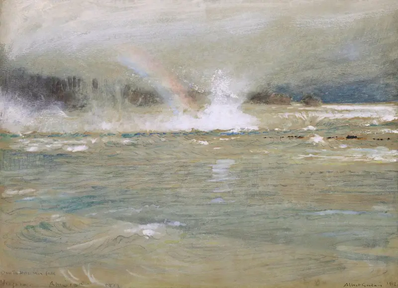 Über den Hufeisenfall, Niagara von Albert Goodwin