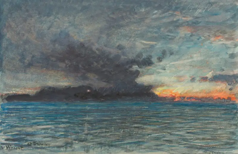 St. Vincent im Morgengrauen von Albert Goodwin