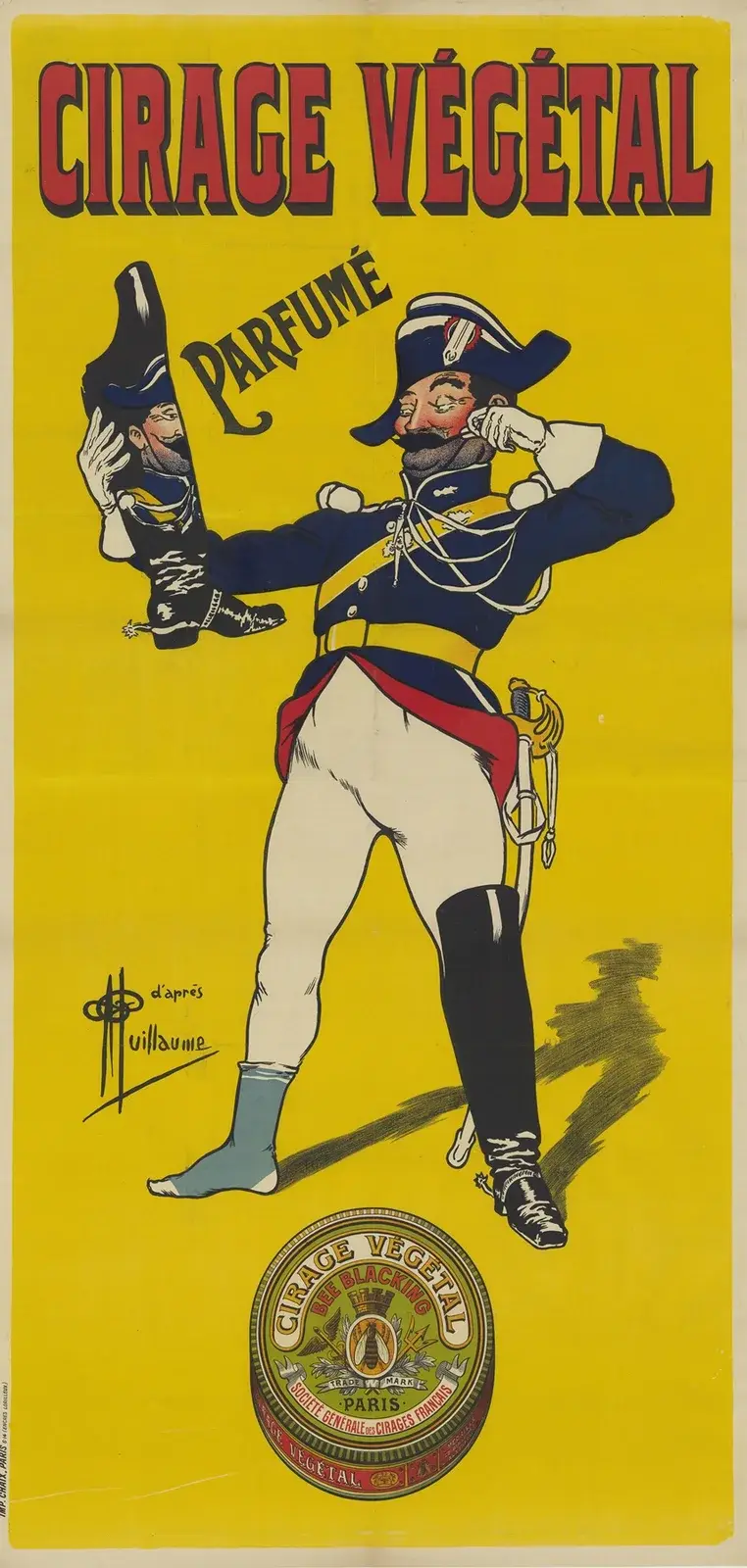 Cirage végétal parfumé, 1914 av Albert Guillaume