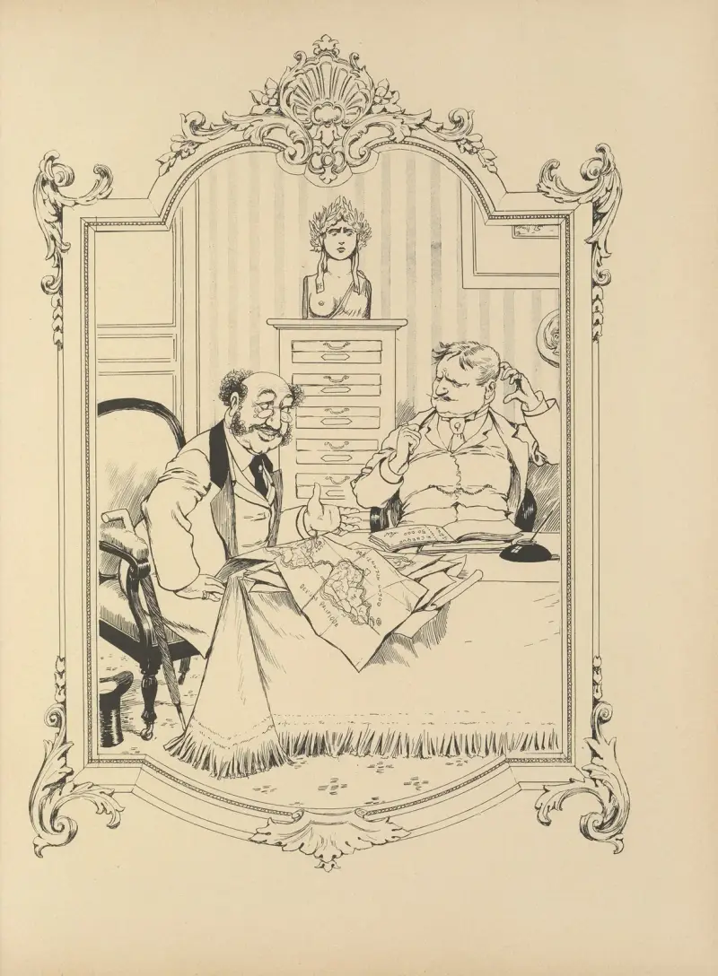 Erinnerungen an einen Spiegel, Tafel 23 von Albert Guillaume