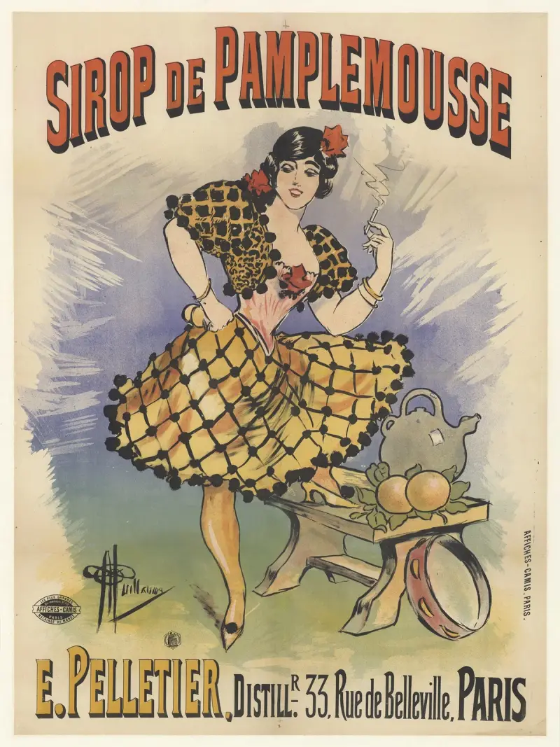 Sirop de pamplemousse E. Pelletier. Paris av Albert Guillaume