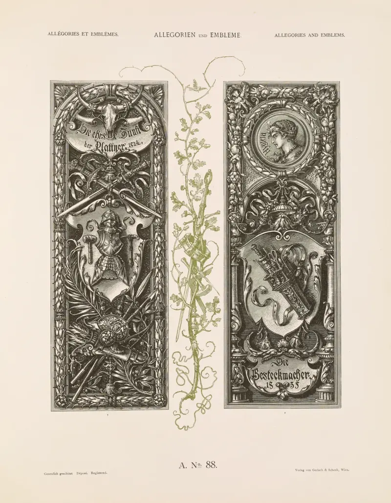 Allegorien und Embleme, Band II, Tafel 098 von Albert Ilg