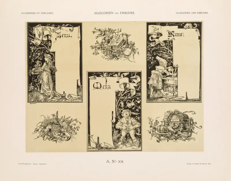 Allegorier och emblem, vol. II, plansch 111 av Albert Ilg