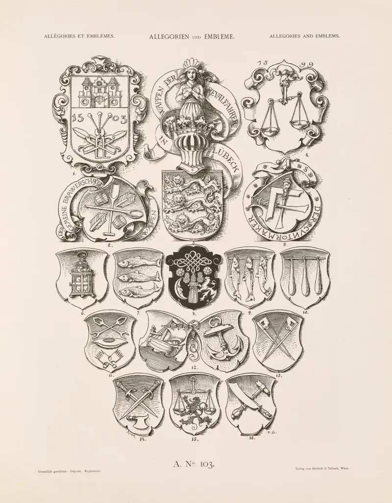 Allegorier och emblem, vol. II, pl. 113 av Albert Ilg