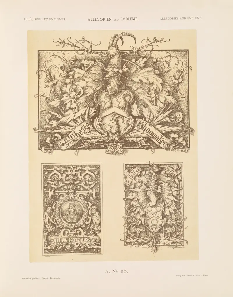 Allegorien und Embleme, Band II, Tafel 126 von Albert Ilg