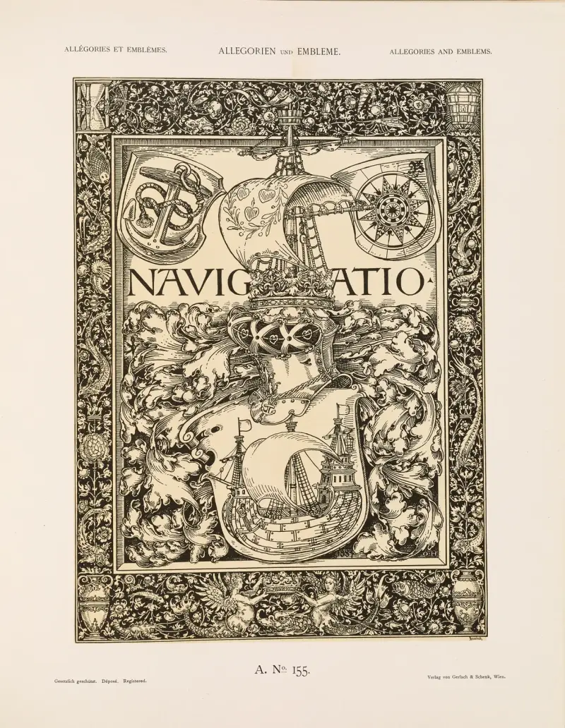 Allegorier och emblem, vol. II, plansch 167 av Albert Ilg