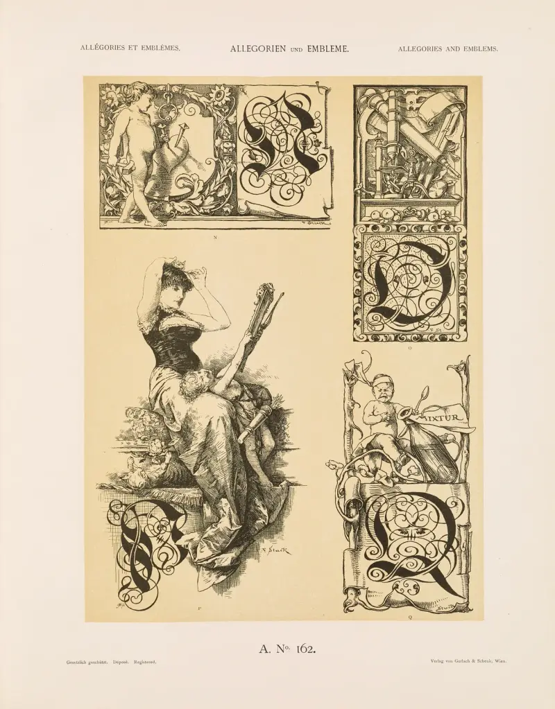 Allegorier och emblem, vol. II, plansch 174 av Albert Ilg