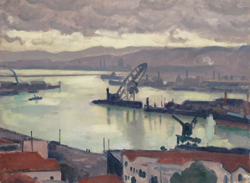 Alžír, šedivé počasí, Albert Marquet