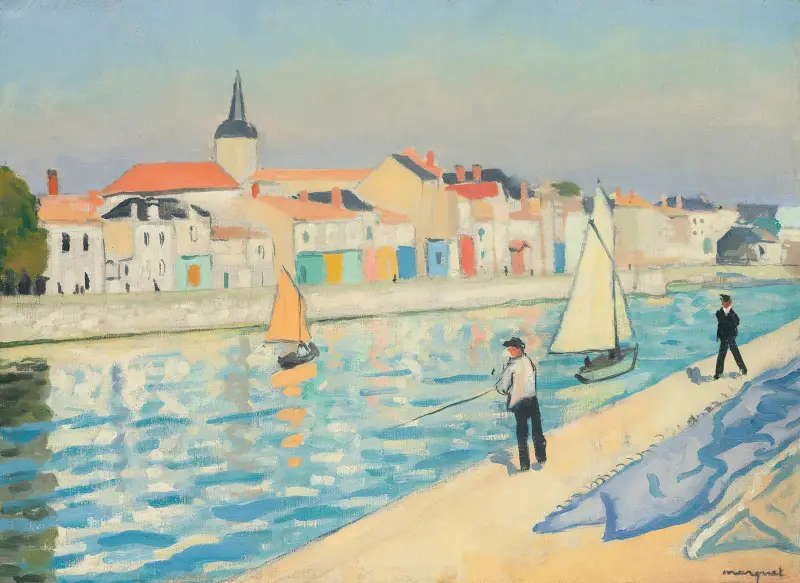 Fiskare med metspö, La Chaume av Albert Marquet