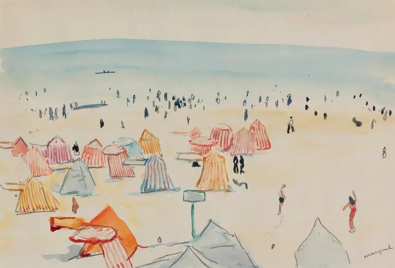 Plage Des Sables D’olonne av Albert Marquet