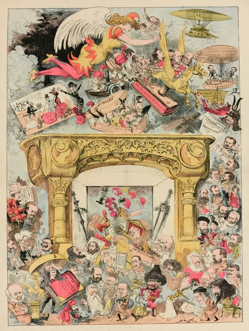 Supplément pour La Caricature, n° 261, 27 décembre 1884 av Albert Robida