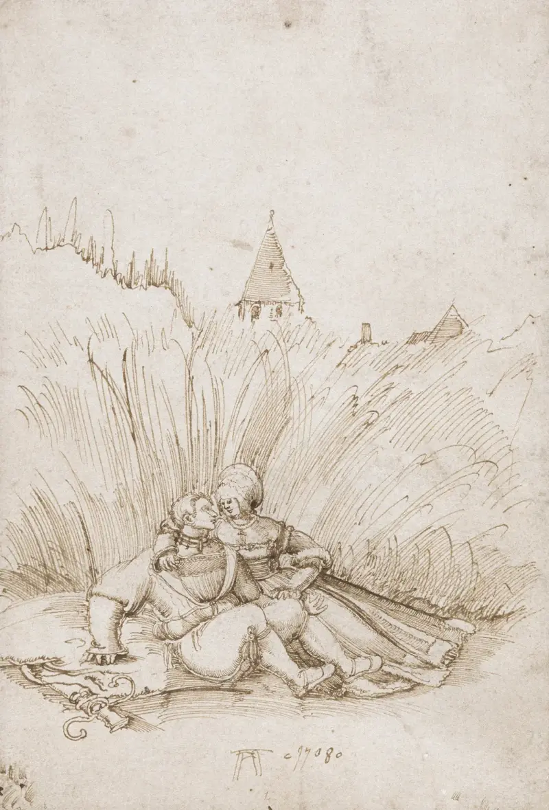 Lovers in a Cornfield av Albrecht Altdorfer