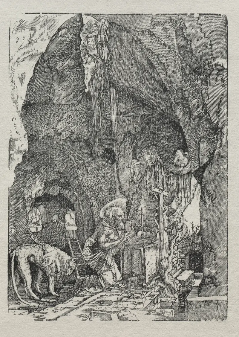 St. Jerome in the Cave, 1513 – nr 1 av Albrecht Altdorfer