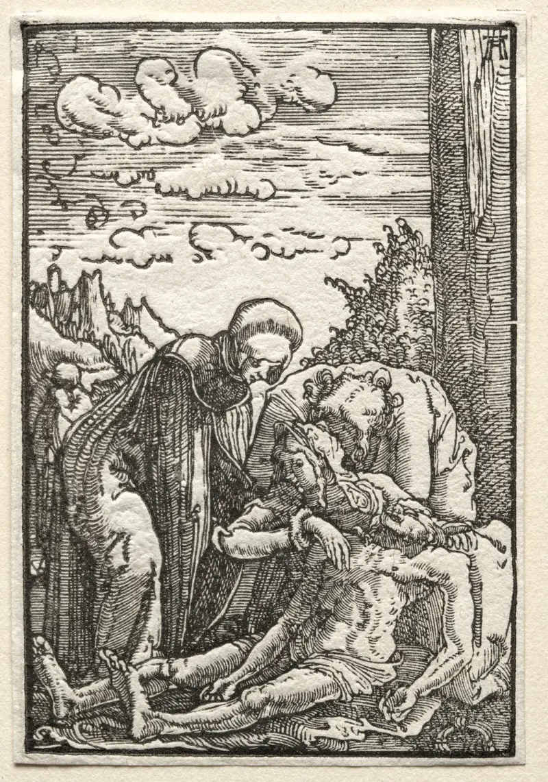 Klagosången under korset av Albrecht Altdorfer