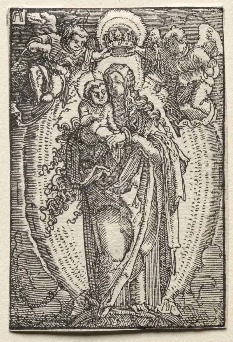 Jungfrun som himladrottning av Albrecht Altdorfer