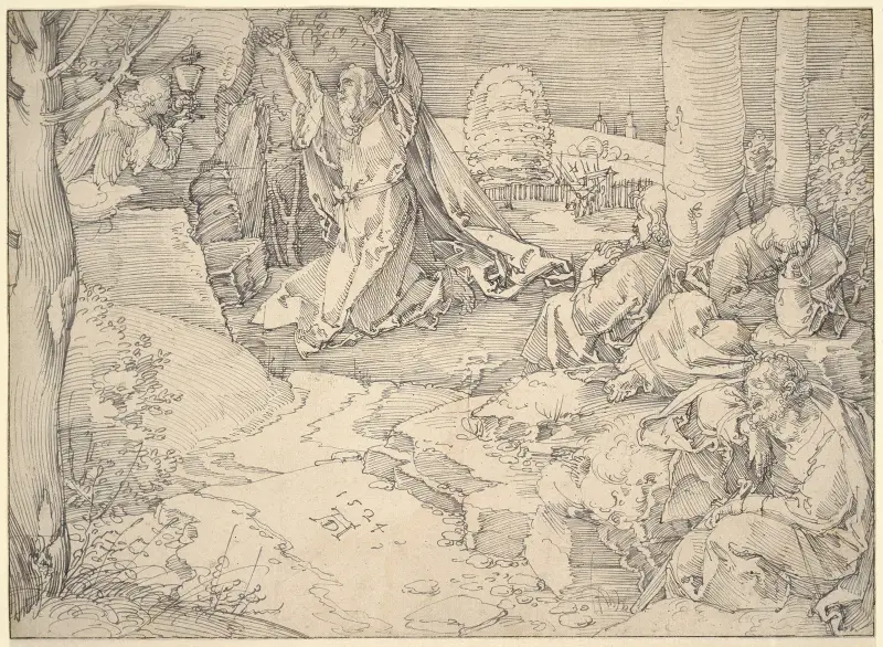 Agony in the Garden, 1524 av Albrecht Dürer
