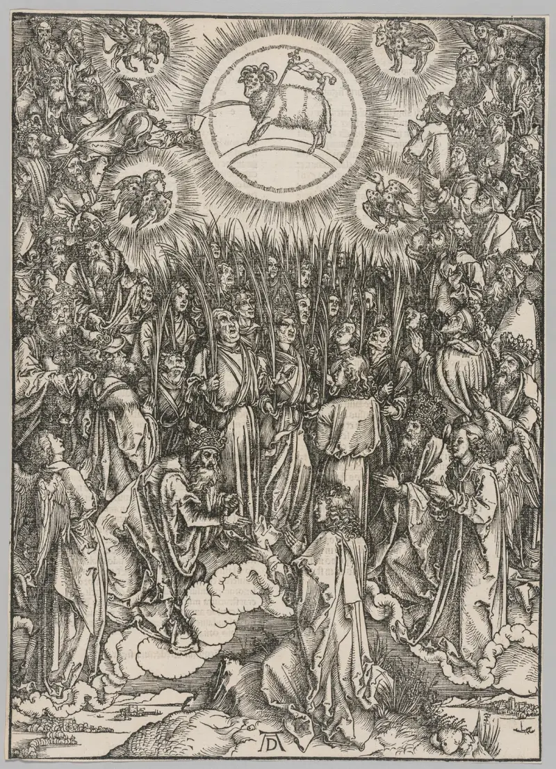 Apokalypse: Anbetung des Lammes – Der Hymnus der Auserwählten von Albrecht Dürer