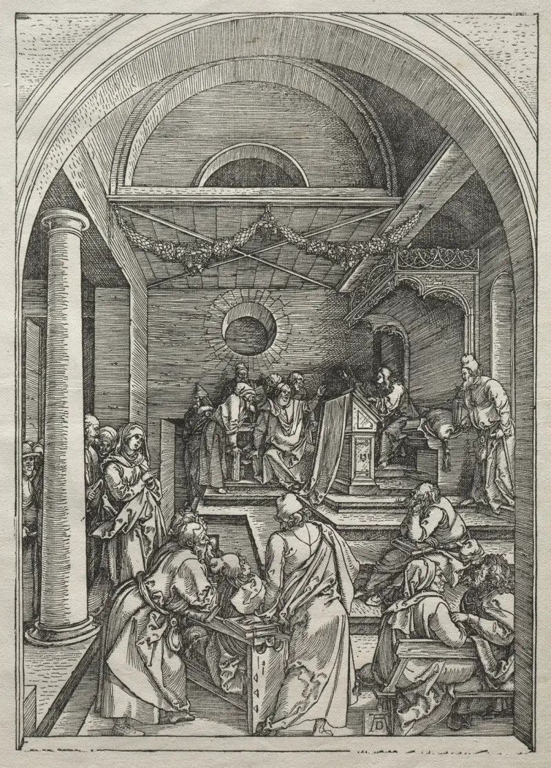Christ Among the Doctors av Albrecht Dürer