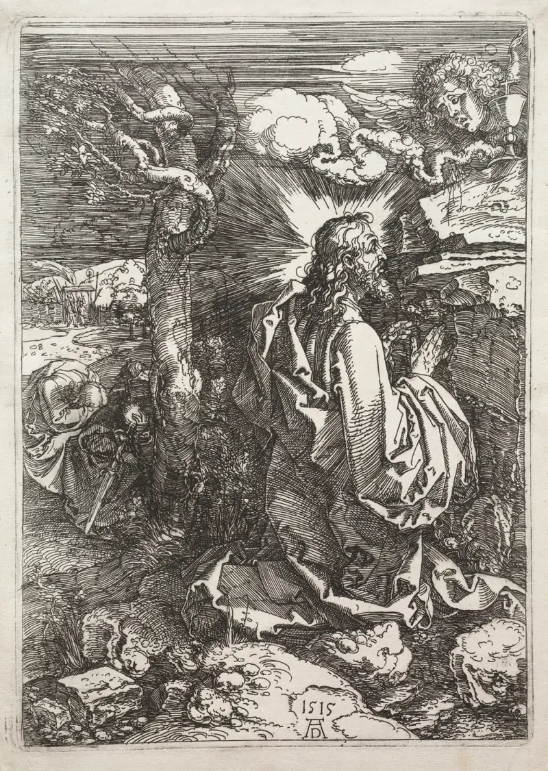 Kristus på Oljeberget, 1515 av Albrecht Dürer