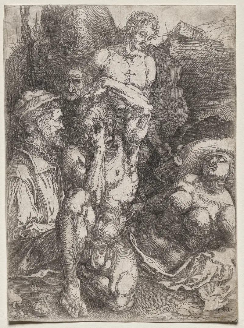 Group of Five Figures av Albrecht Dürer