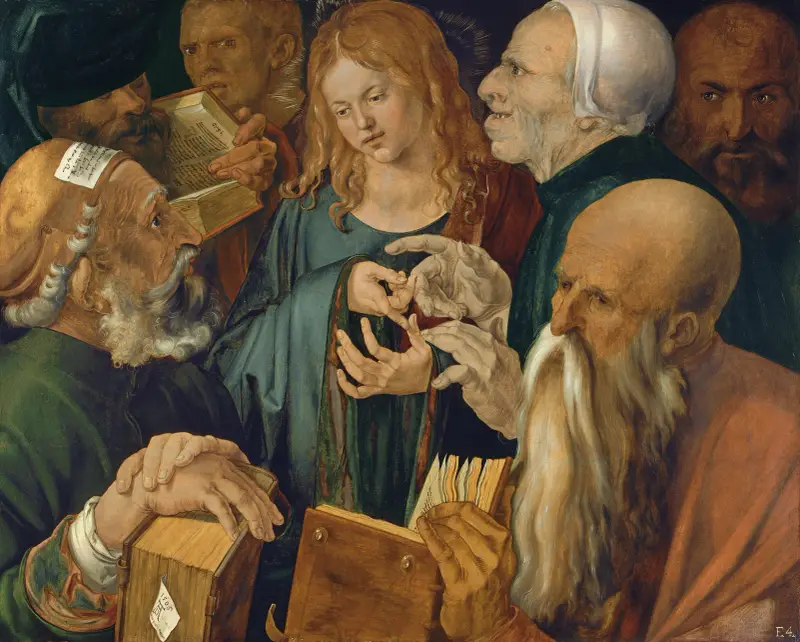 Jesus unter den Gelehrten von Albrecht Dürer