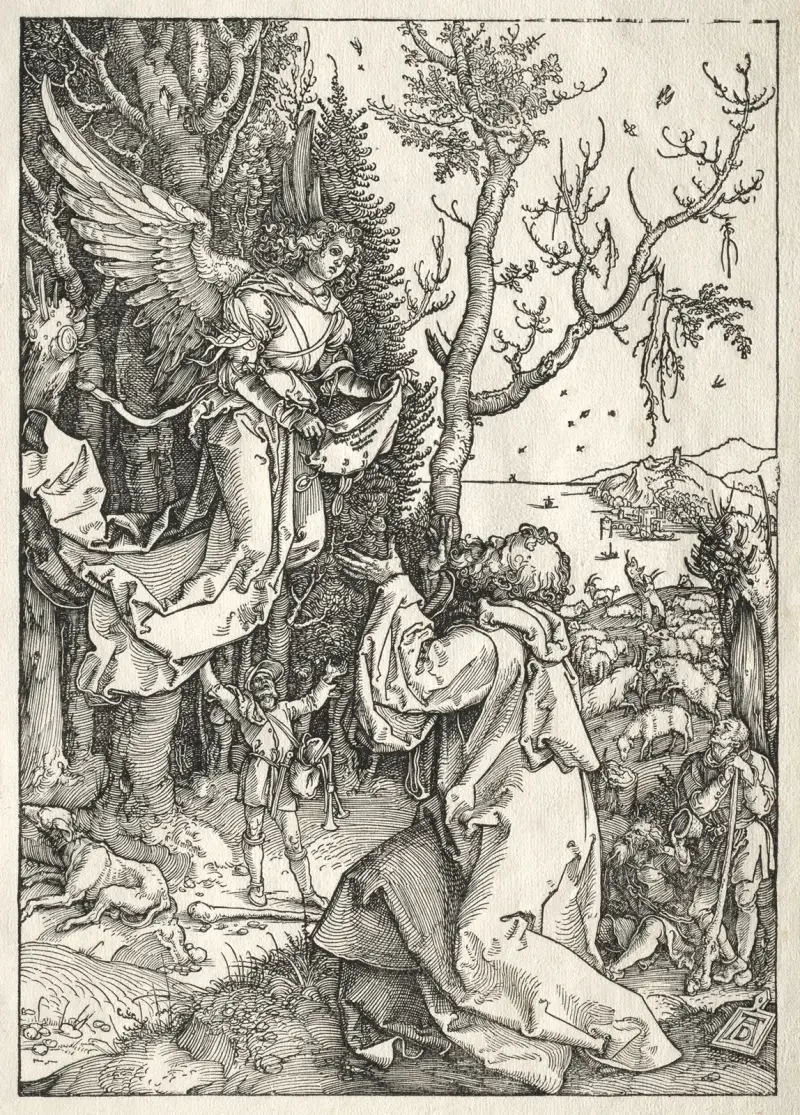 Joachim and the Angel av Albrecht Dürer