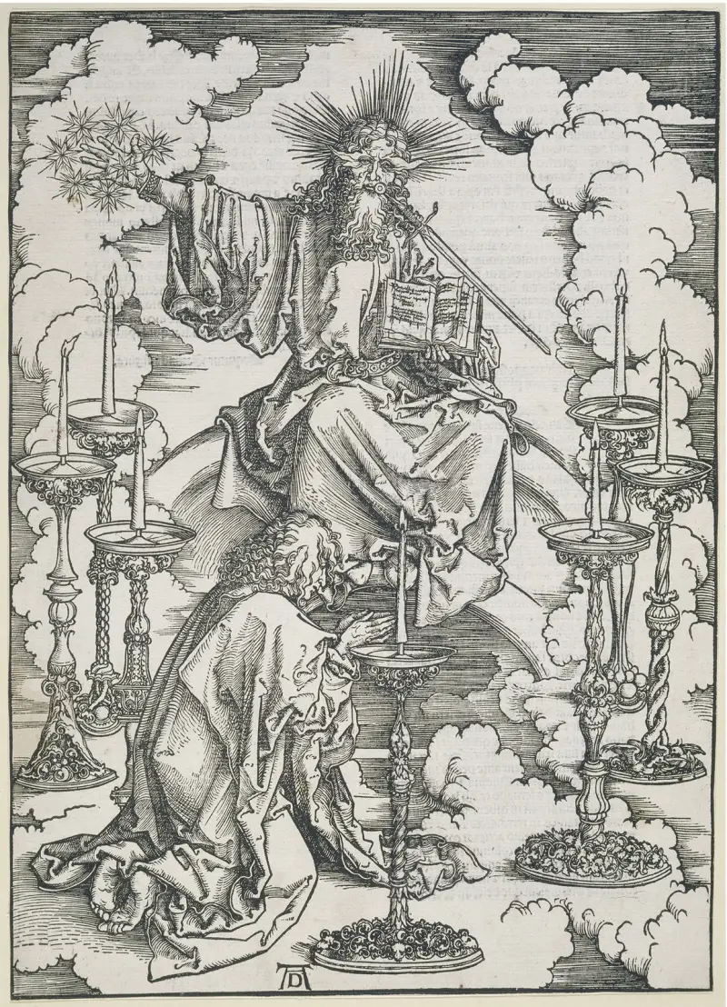 Jan widzi siedem świeczników, Albrecht Dürer