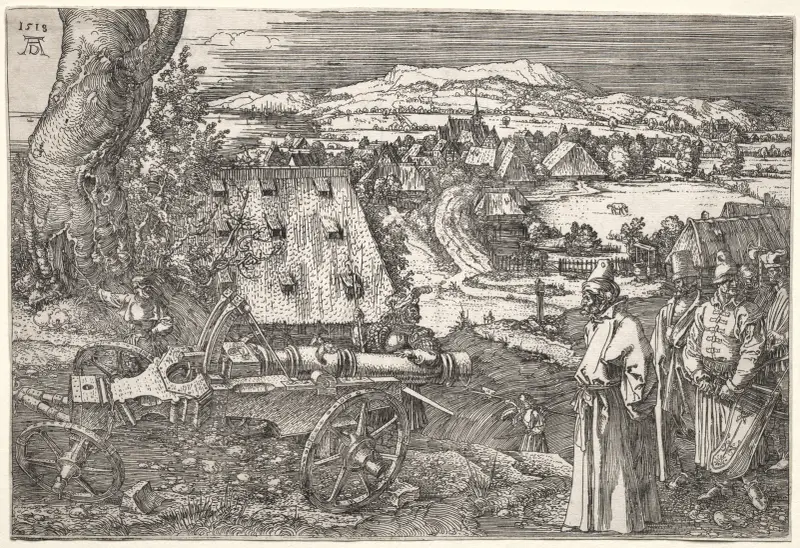 Landschaft mit Kanone, 1518 – Nr. 1 von Albrecht Dürer