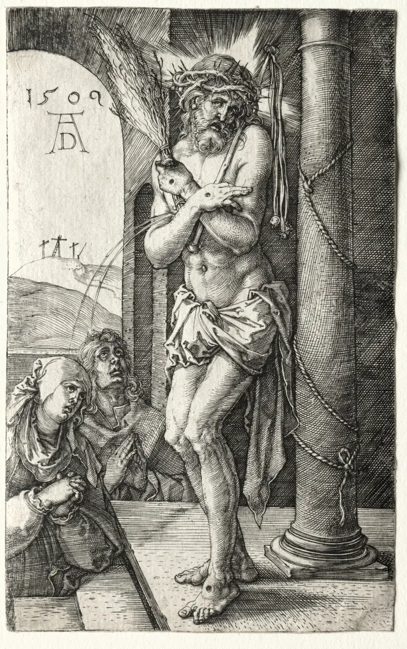 Smärtornas man vid pelaren av Albrecht Dürer