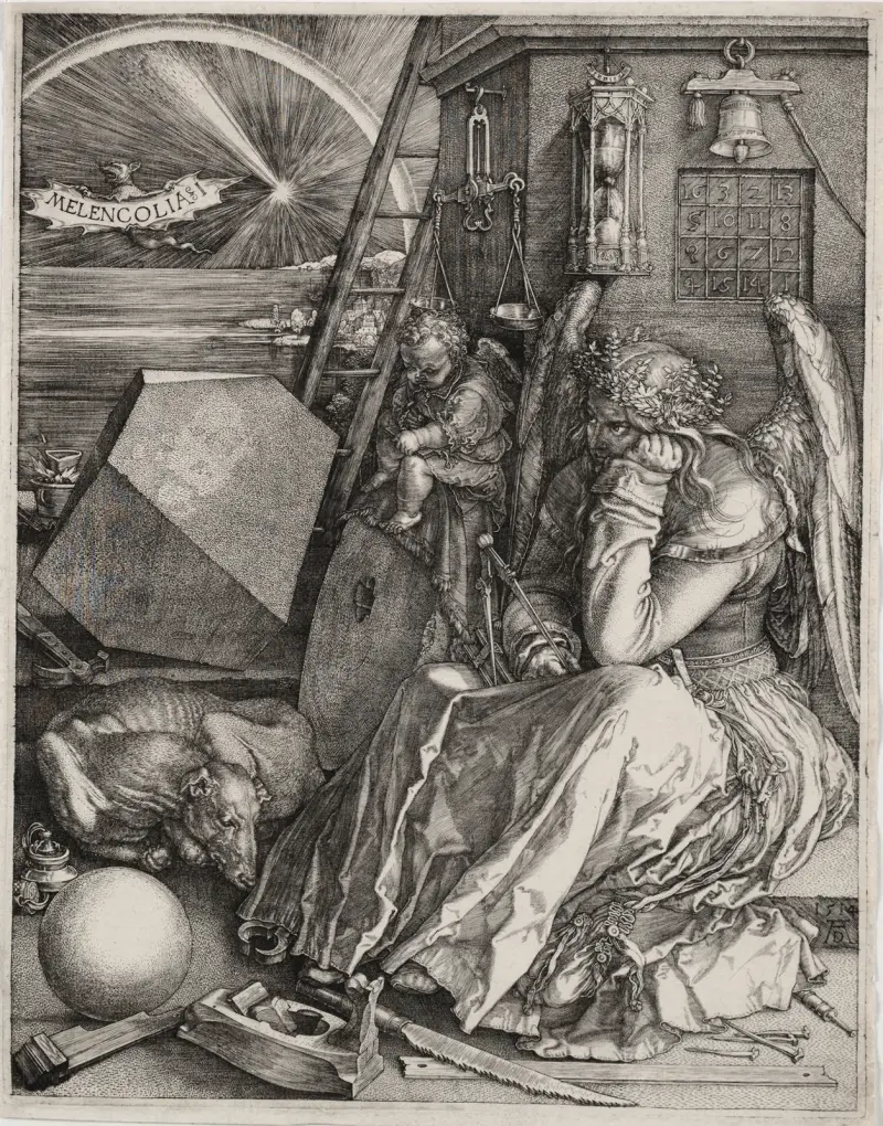 Melancholia I, 1514 – nr 2, Albrecht Dürer