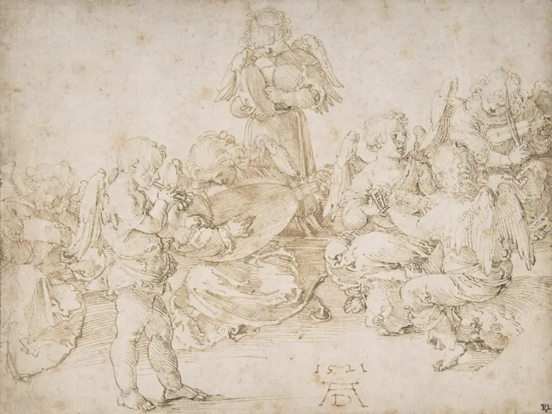 Music-Making Angels av Albrecht Dürer