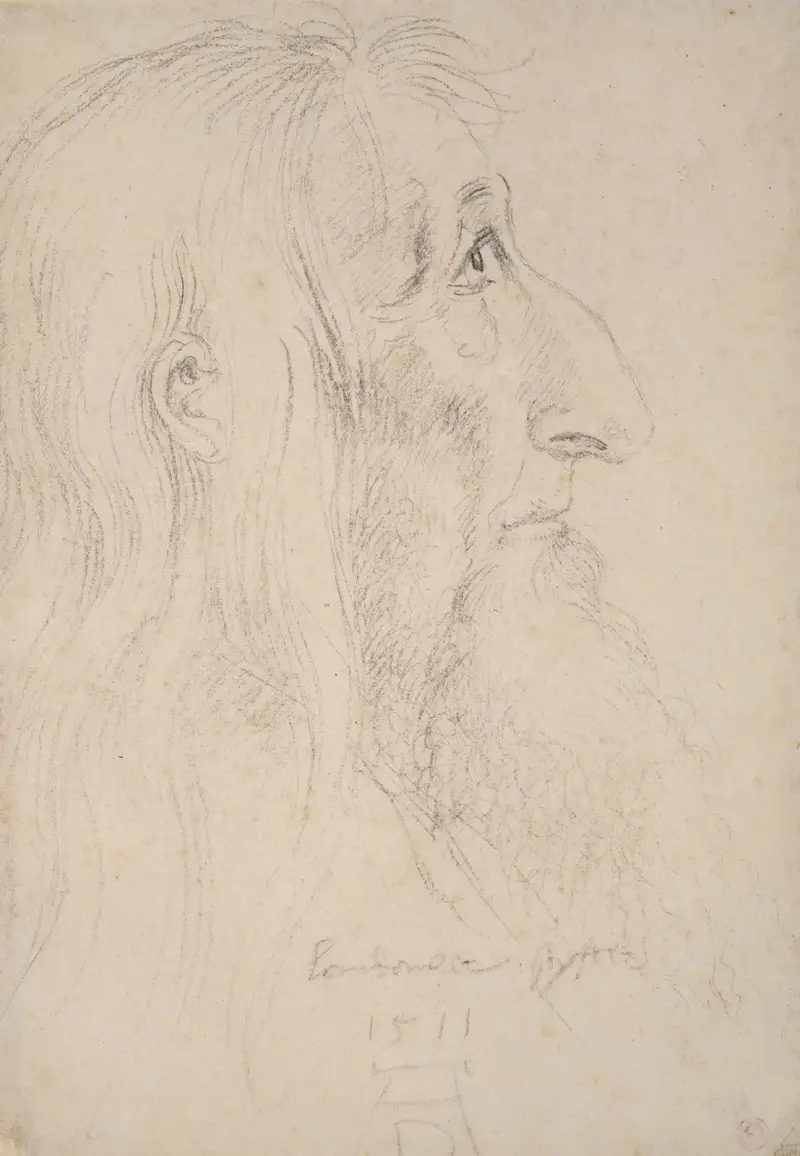 Porträttstudie av Matthäus Landauer av Albrecht Dürer