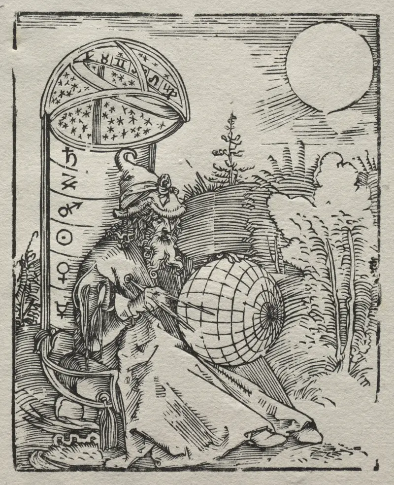 Ptolemaios s nebeským glóbem, Albrecht Dürer