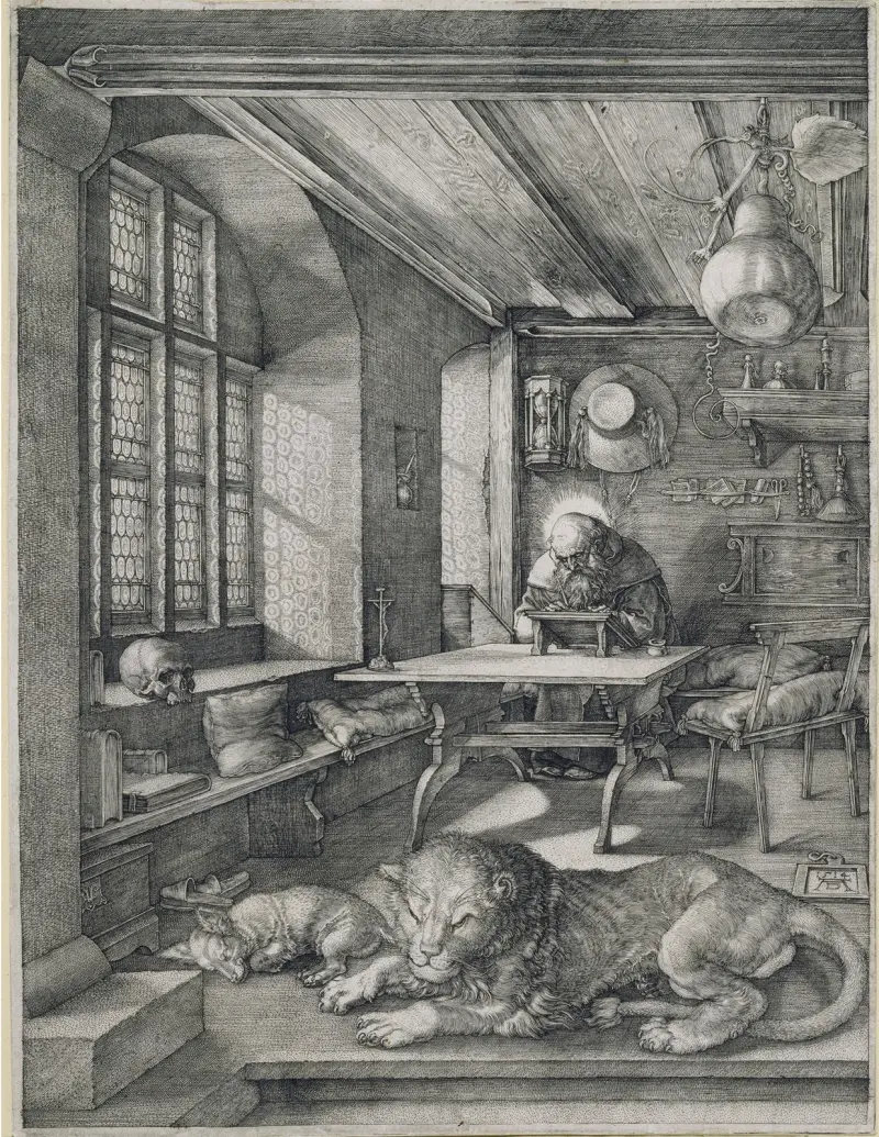 Saint Jerome in his Study av Albrecht Dürer