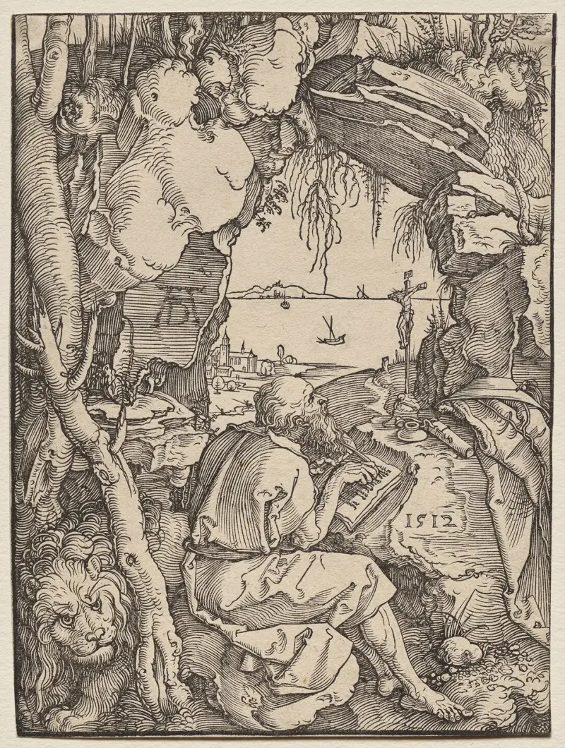 St. Jerome in a Cave av Albrecht Dürer
