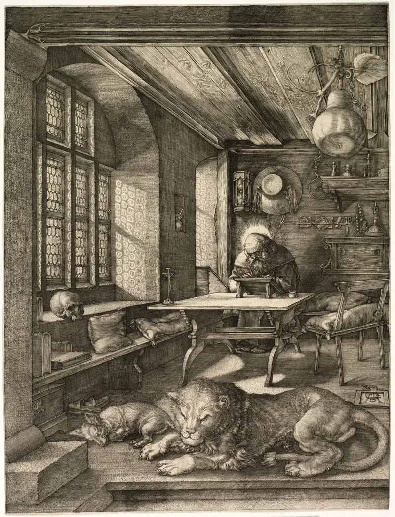 St. Jerome in his Study av Albrecht Dürer