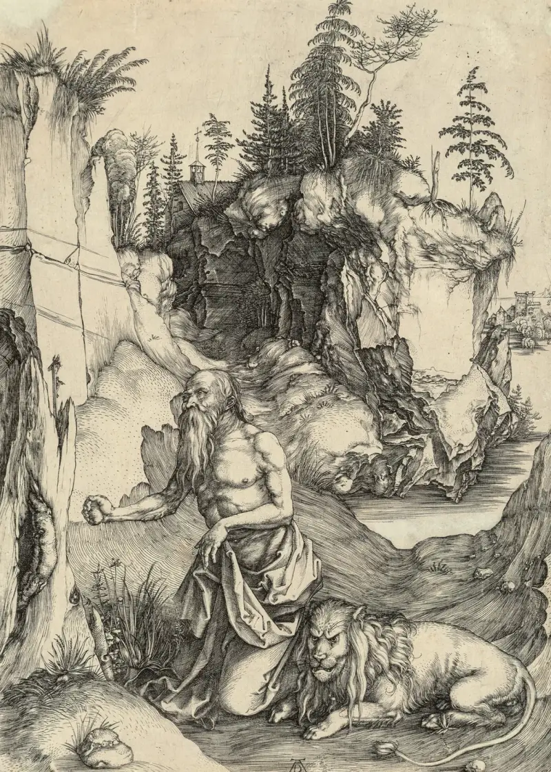 Der heilige Hieronymus in Buße, 1496 von Albrecht Dürer