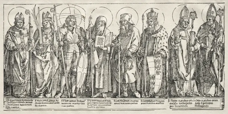 Die acht Heiligen Österreichs von Albrecht Dürer
