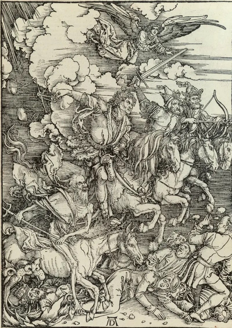 Die vier apokalyptischen Reiter von Albrecht Dürer